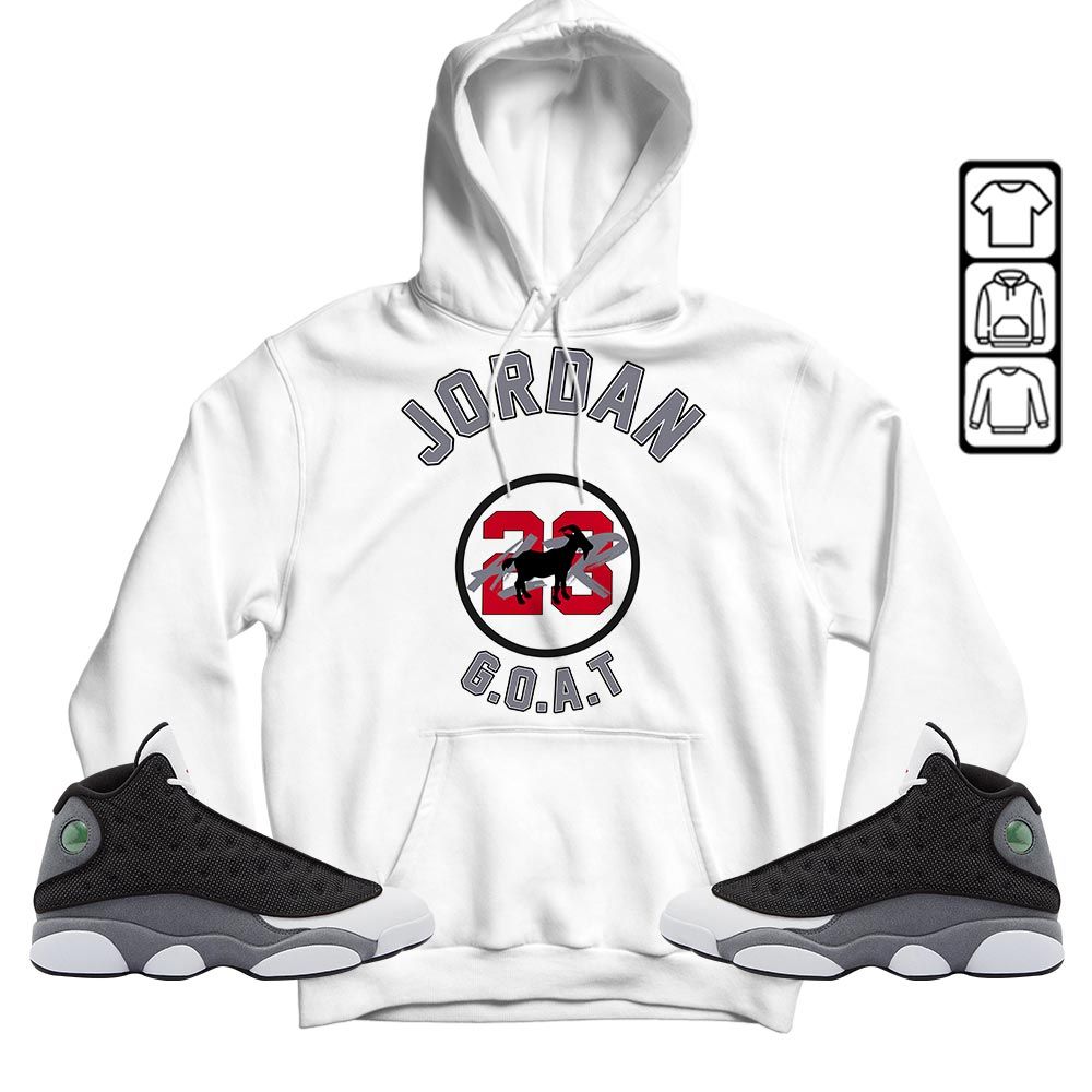 Jordan Goat Air Sneaker Shirt Match Black Flint 13s, Jordan Retro 13 Black Flint MKO Sweatshirt Jordan Goat Air Sneaker Shirt Match Black Flint 13s, Jordan Retro 13 Black Flint MKO Sweatshirt