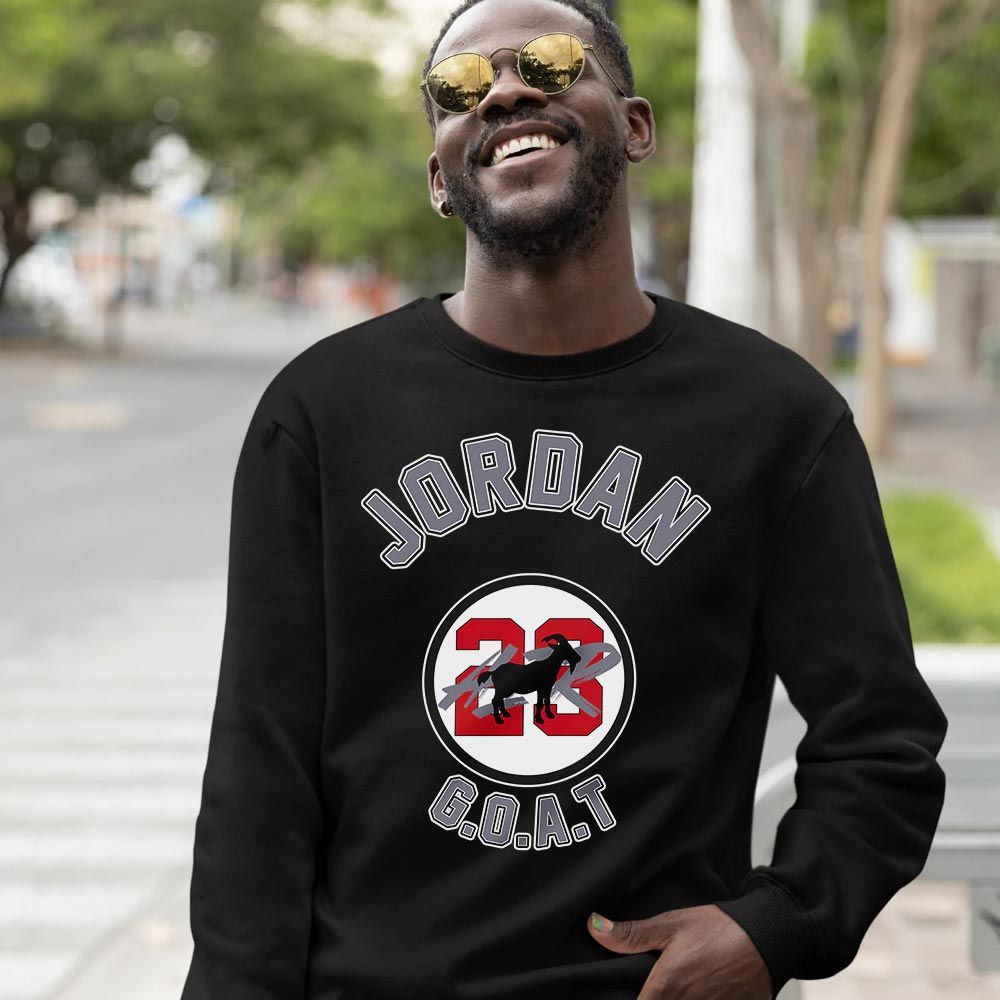 Jordan Goat Air Sneaker Shirt Match Black Flint 13s, Jordan Retro 13 Black Flint MKO Sweatshirt Jordan Goat Air Sneaker Shirt Match Black Flint 13s, Jordan Retro 13 Black Flint MKO Sweatshirt