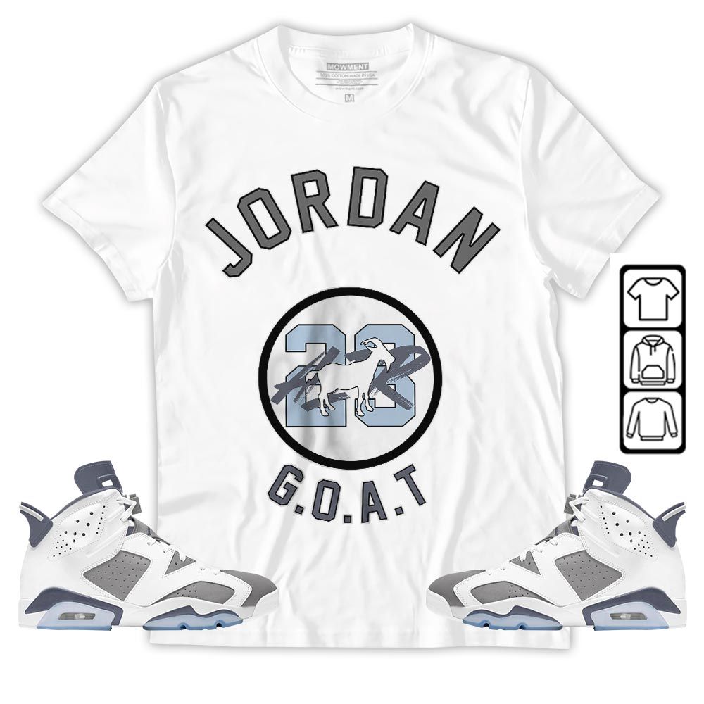 Jordan Goat Air Sneaker Shirt Match Retro Cool Grey 6s, Jordan 6 Cool Grey MKO T-Shirt