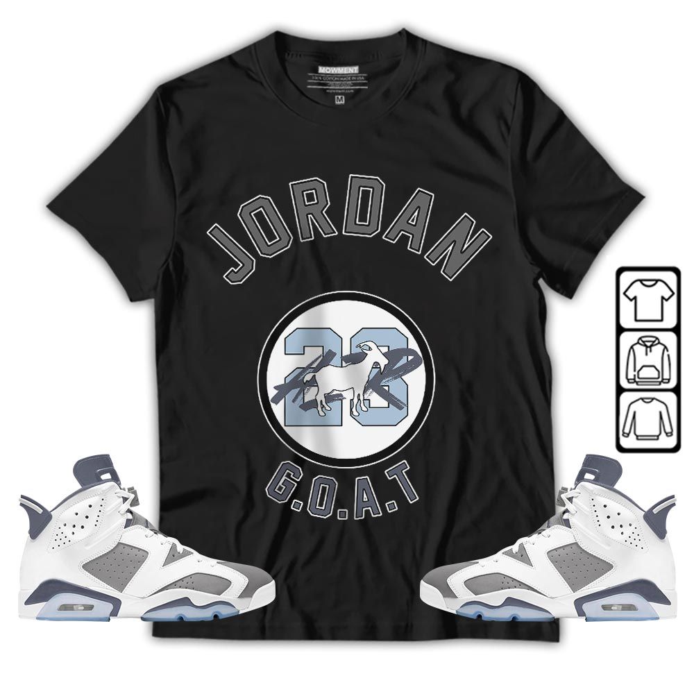 Jordan Goat Air Sneaker Shirt Match Retro Cool Grey 6s, Jordan 6 Cool Grey MKO T-Shirt