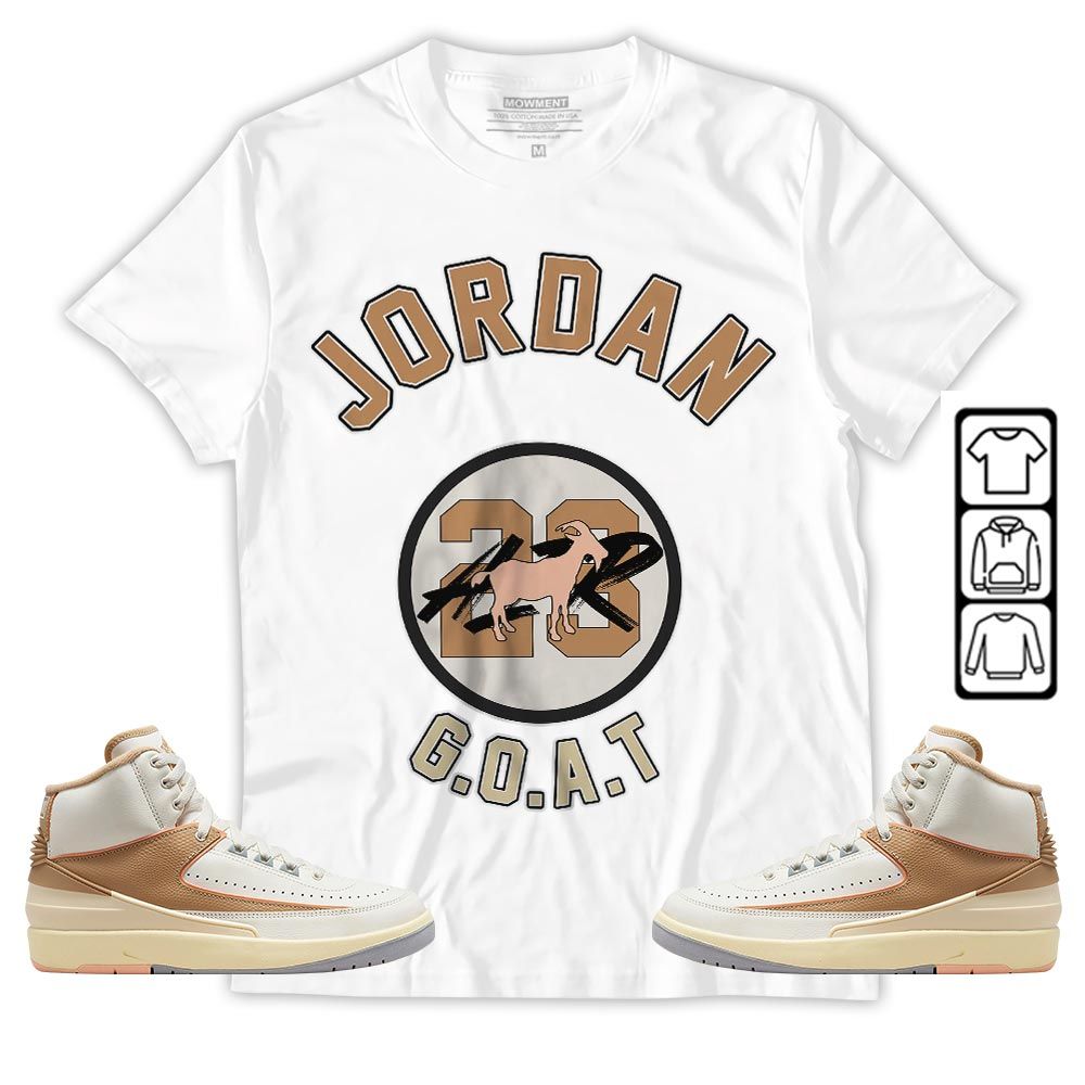 Jordan Goat Air Sneaker Shirt Match Retro Craft 2s, Jordan 2 Craft MKO T-Shirt