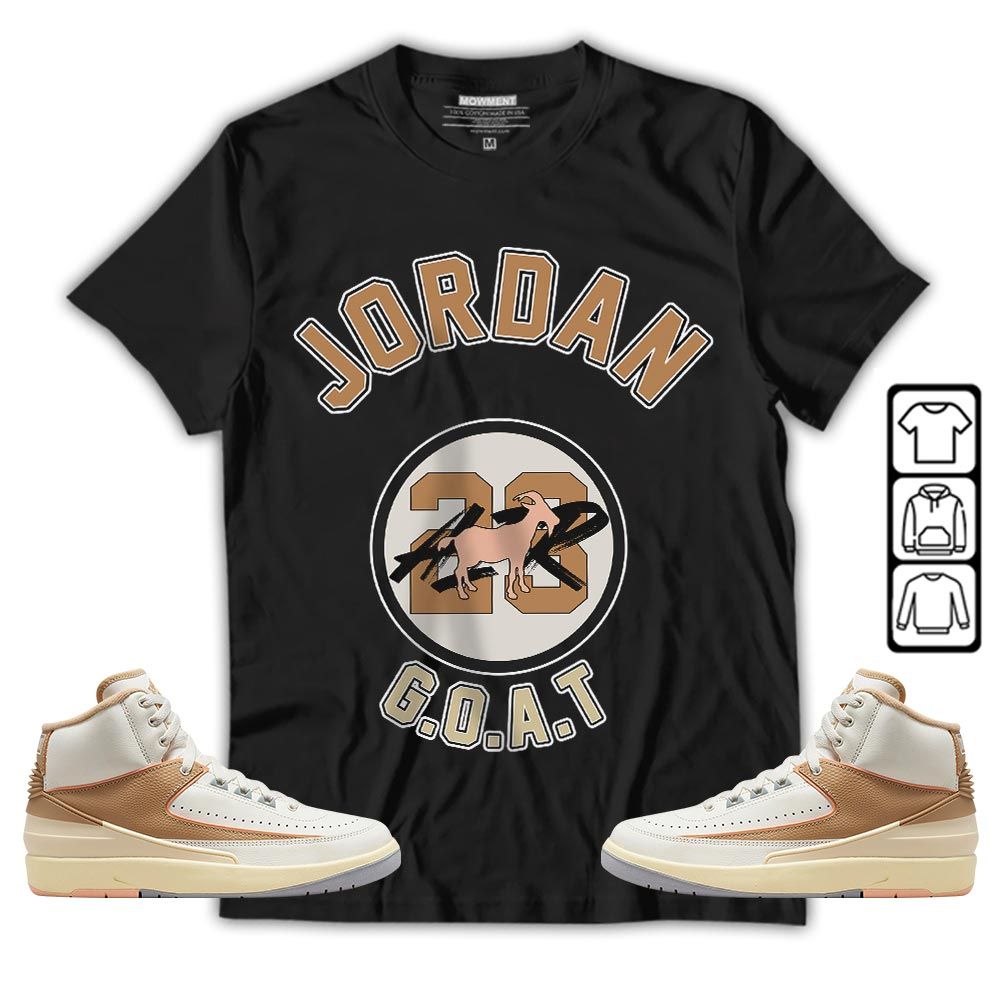 Jordan Goat Air Sneaker Shirt Match Retro Craft 2s, Jordan 2 Craft MKO T-Shirt