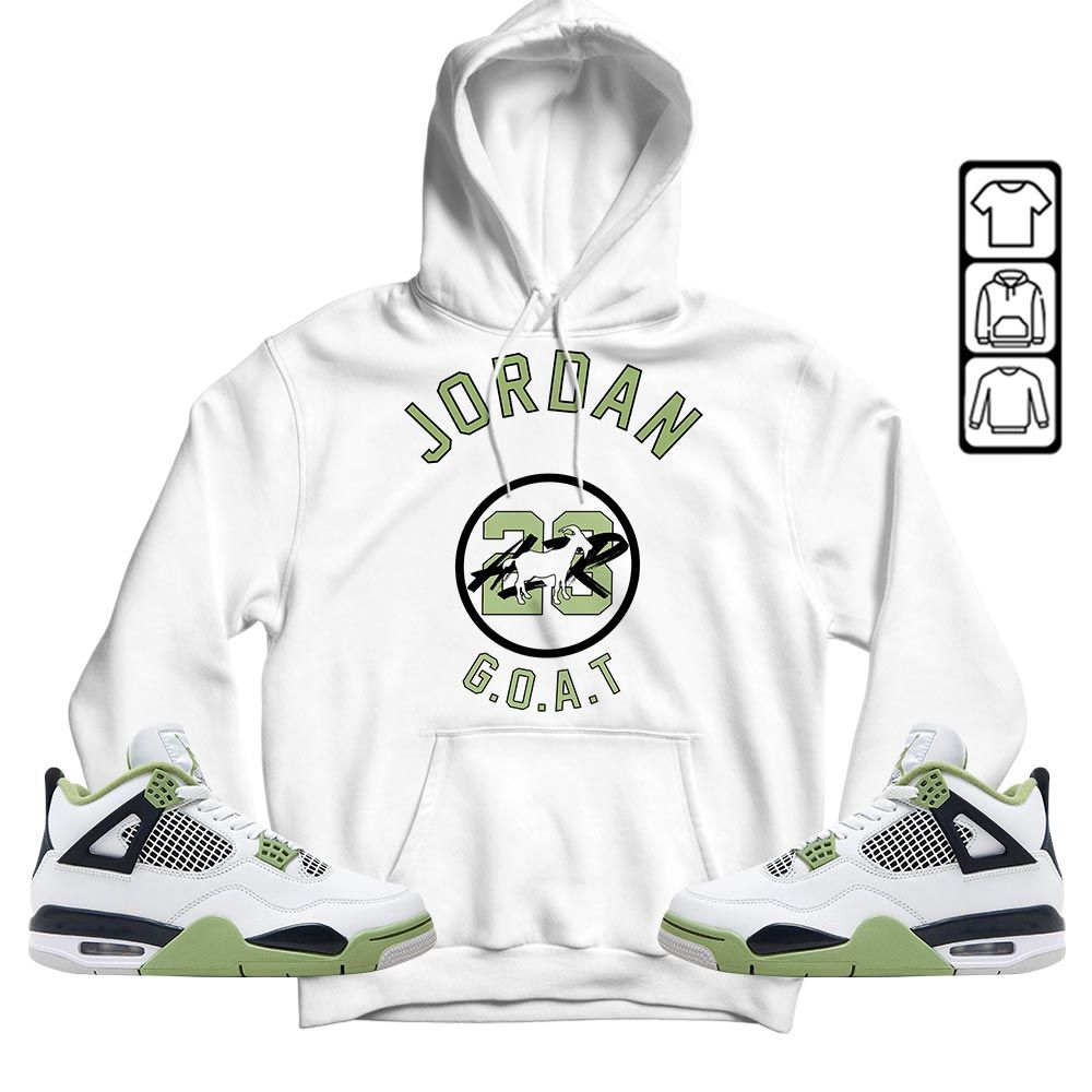Jordan Goat Air Sneaker Shirt Match Retro Oil Green 4s, Jordan 4 Oil Green MKO T-Shirt