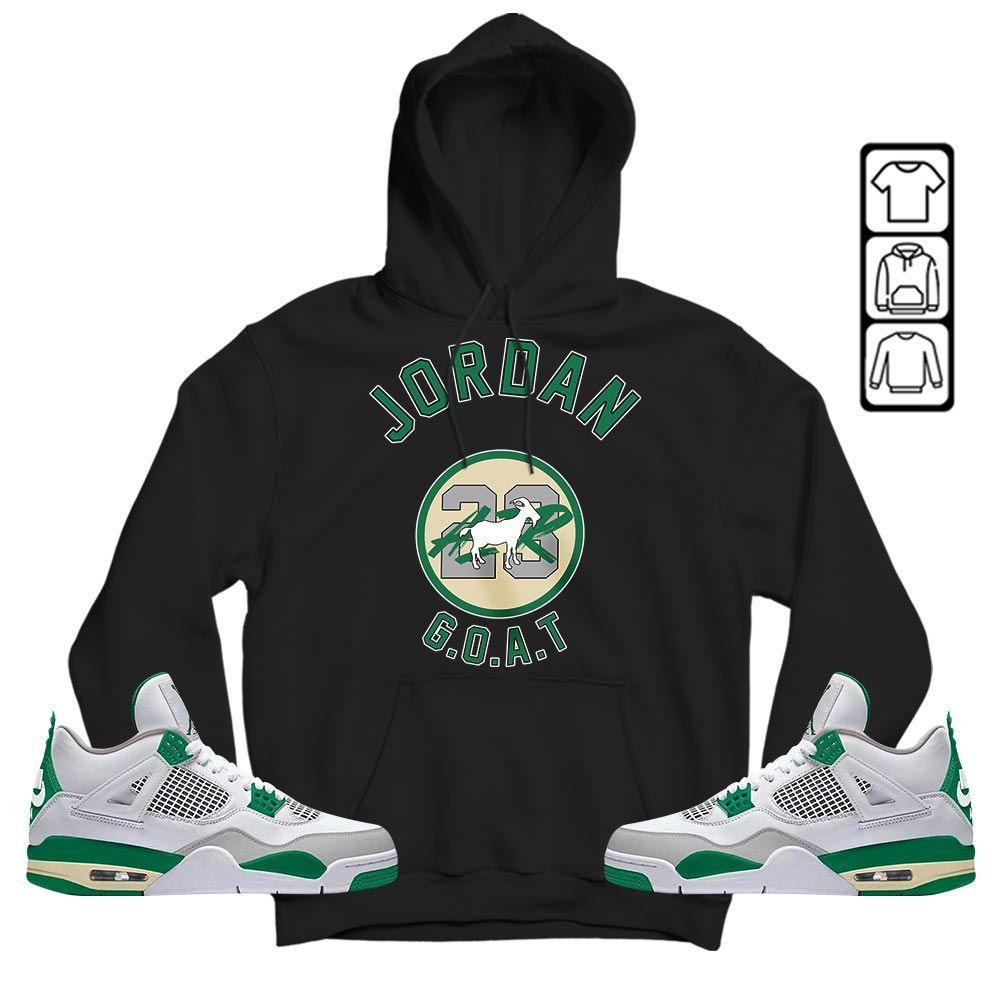 Jordan Goat Air Sneaker Shirt Match Retro Pine Green 4s, Jordan 4 Pine Green MKO T-Shirt