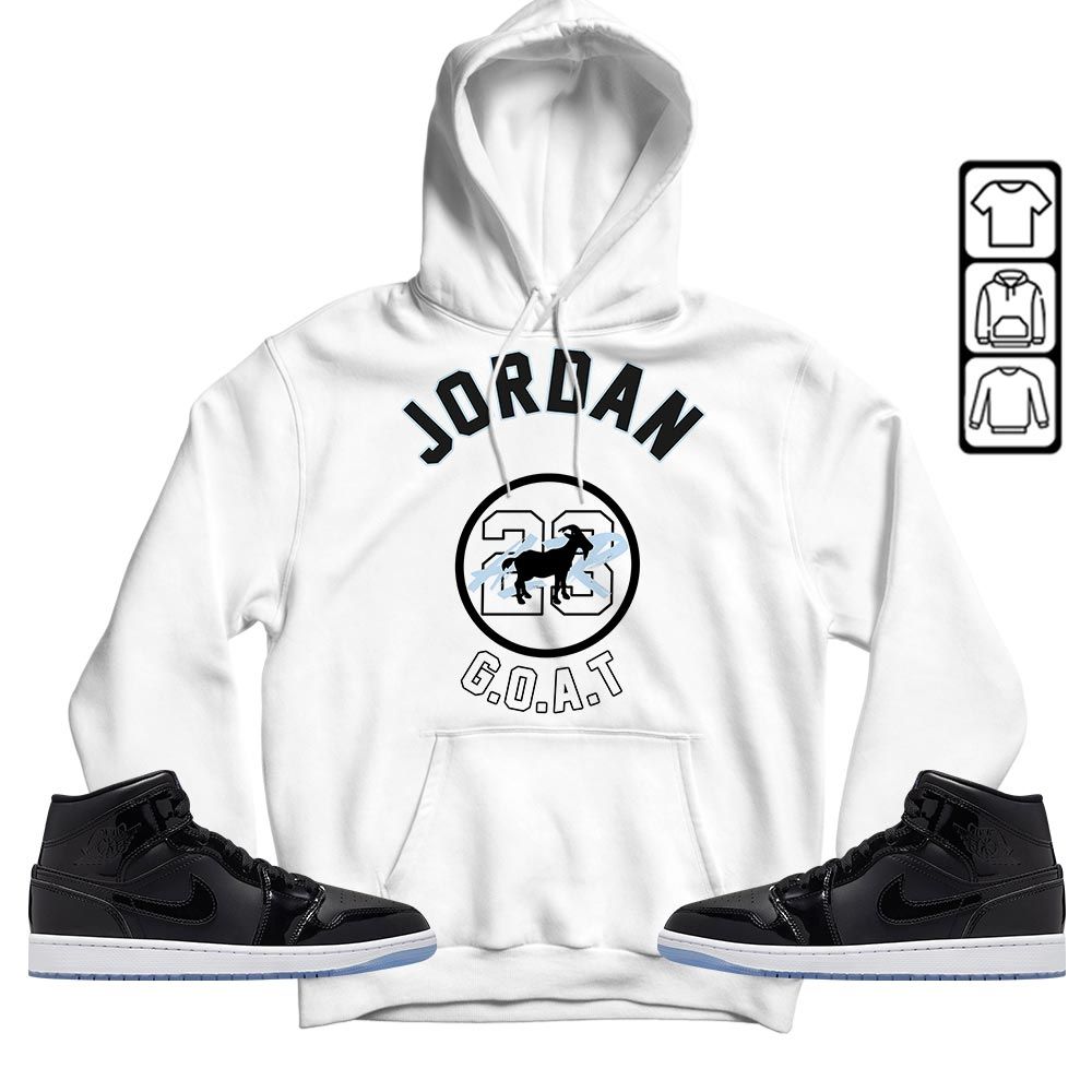 Jordan Goat Air Sneaker Shirt Match Space Jam 1s, Jordan 1 Mid Space Jam MKO T-Shirt