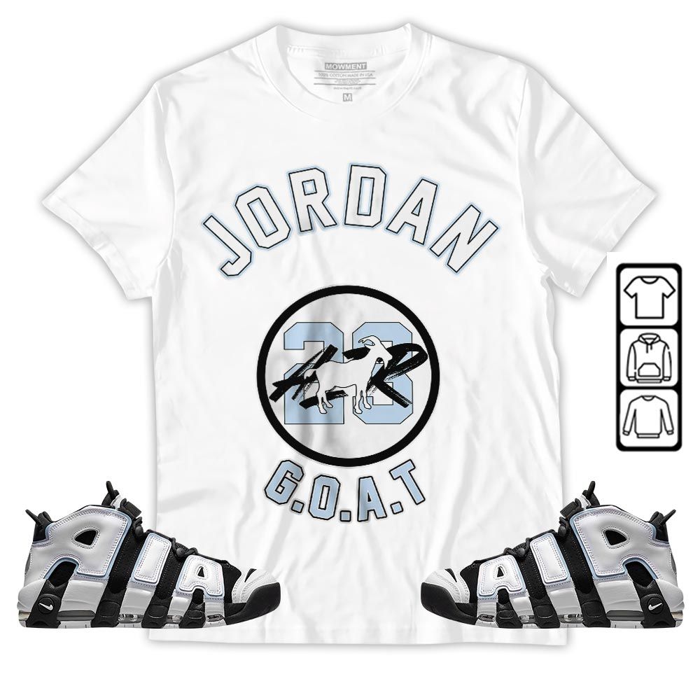 Jordan Goat Air Sneaker Shirt Match Uptempo Cobalt Bliss, Air More Uptempo Cobalt Bliss MKO Hoodie