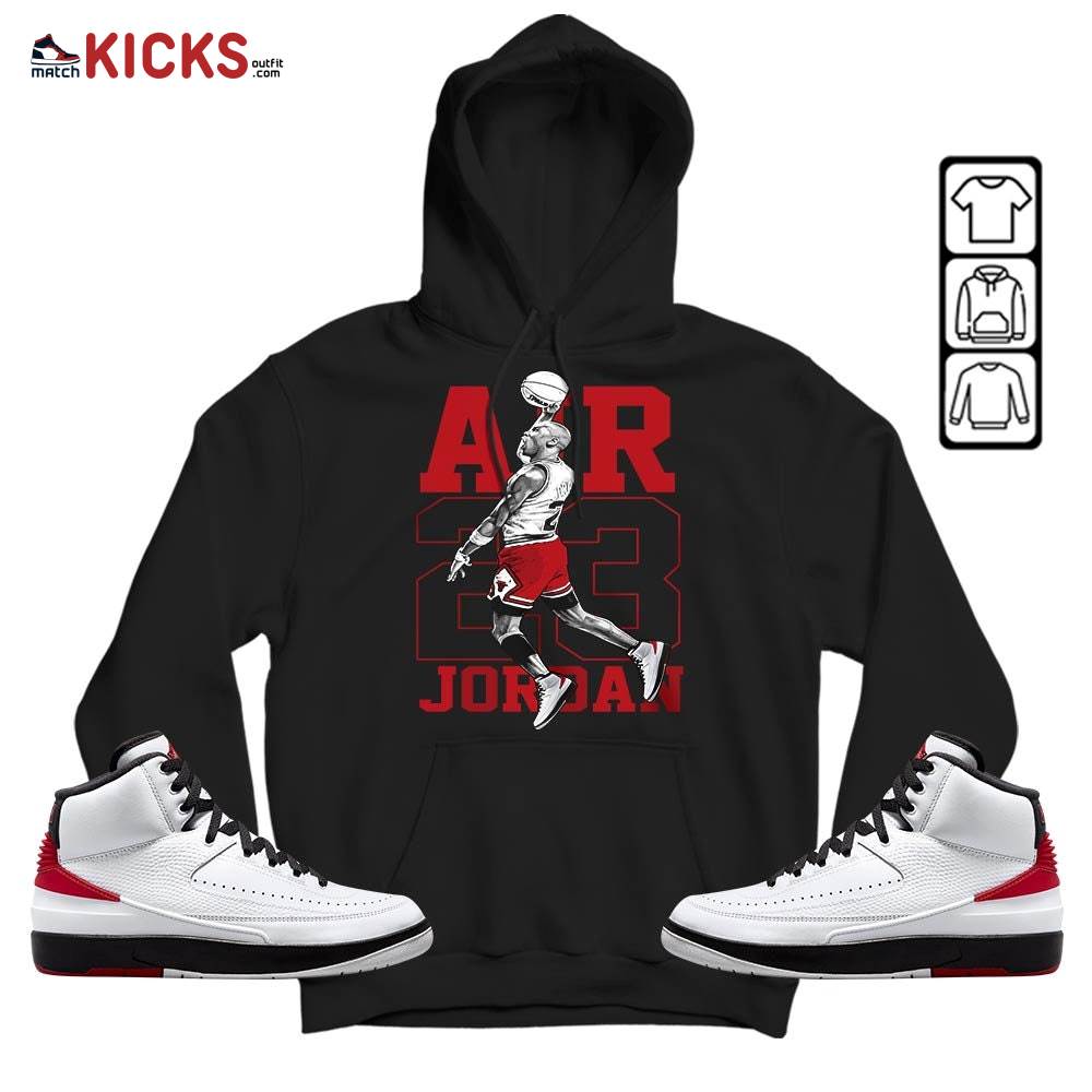 Jordan Goat Number 23 Sneaker Shirt Match 2 Chicago Varsity Red, Jordan Retro 2 Chicago MKO Sweatshirt Jordan Goat Number 23 Sneaker Shirt Match 2 Chicago Varsity Red, Jordan Retro 2 Chicago MKO Sweatshirt