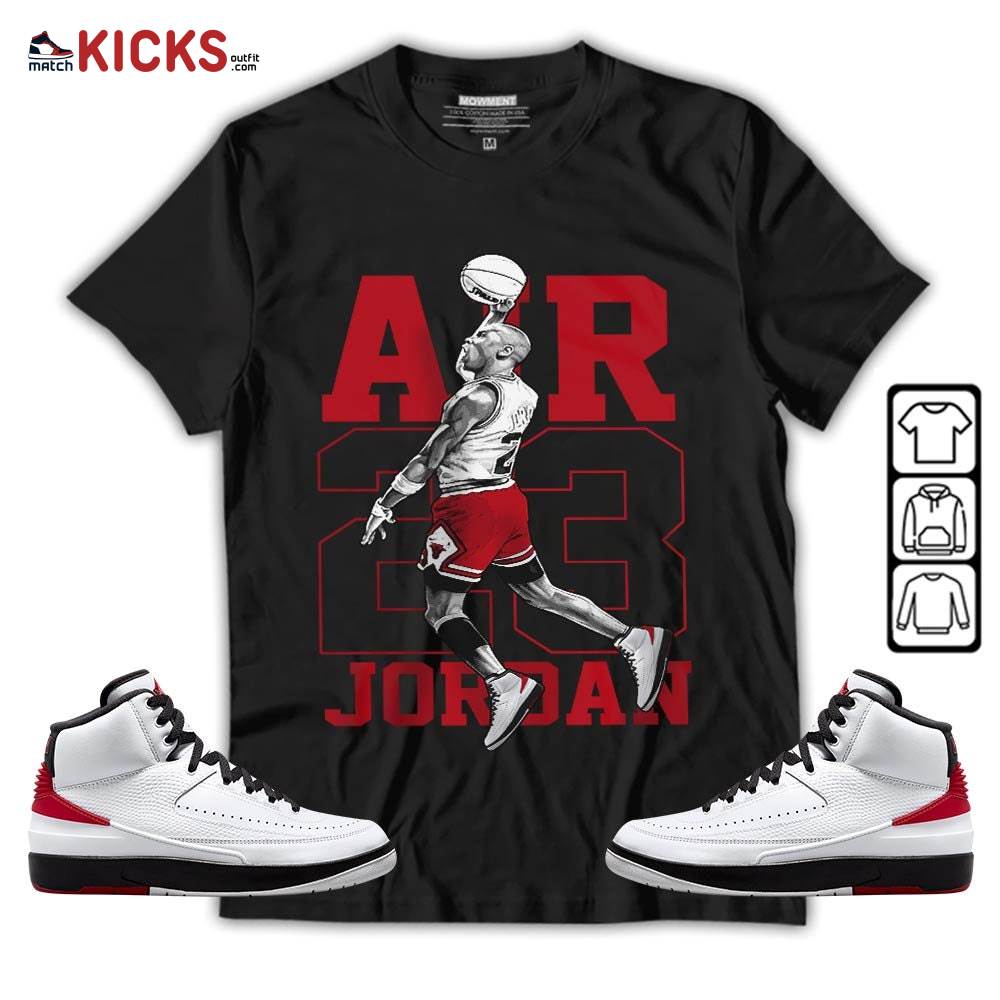 Jordan Goat Number 23 Sneaker Shirt Match 2 Chicago Varsity Red, Jordan Retro 2 Chicago MKO Sweatshirt Jordan Goat Number 23 Sneaker Shirt Match 2 Chicago Varsity Red, Jordan Retro 2 Chicago MKO Sweatshirt