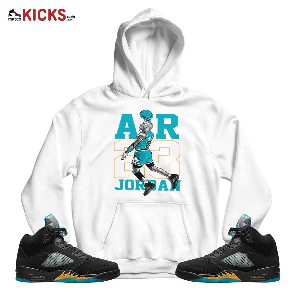 Jordan Goat Number 23 Sneaker Shirt Match 2023 Retro Aqua 5s, Jordan 5 Aqua MKO T-Shirt Jordan Goat Number 23 Sneaker Shirt Match 2023 Retro Aqua 5s, Jordan 5 Aqua MKO T-Shirt