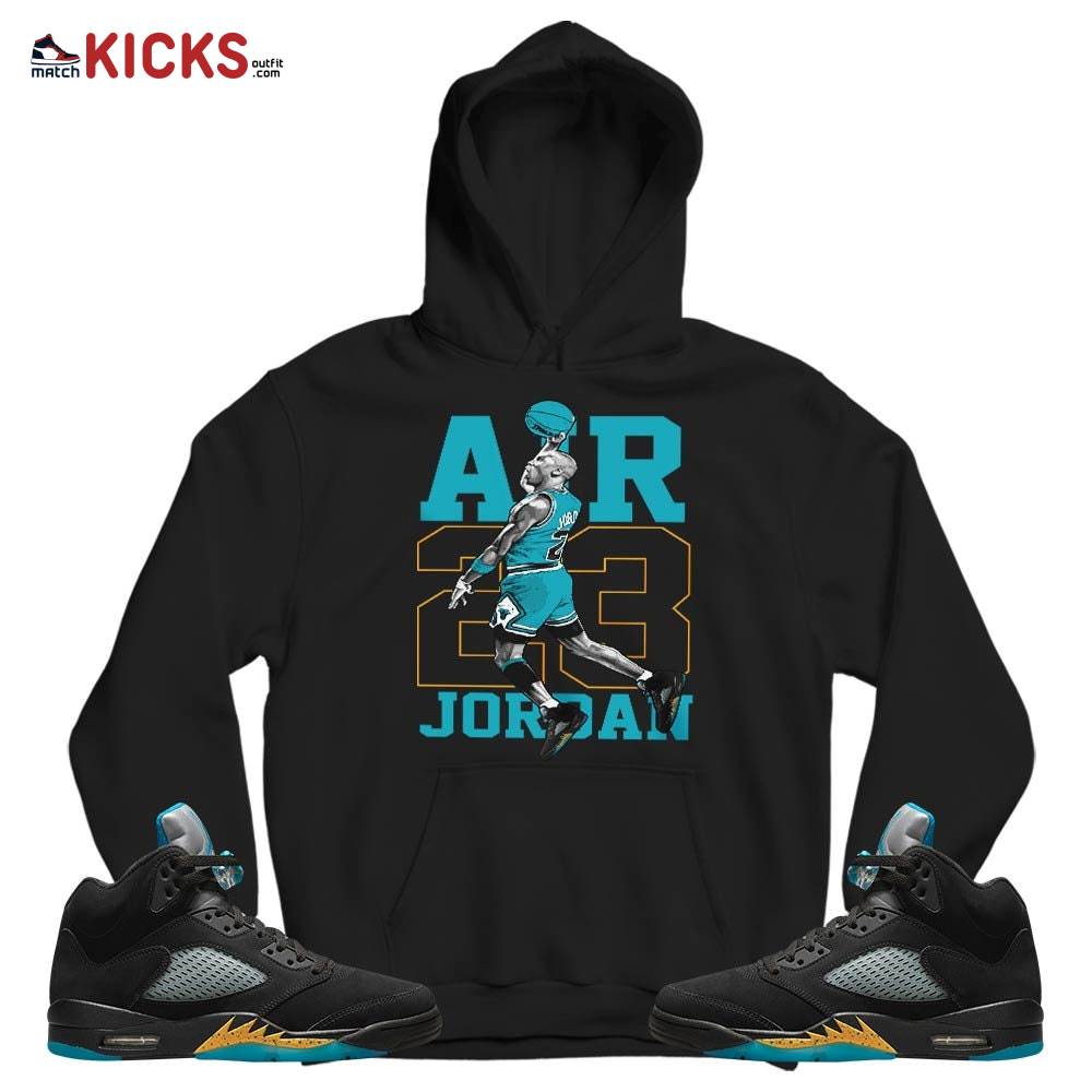 Jordan Goat Number 23 Sneaker Shirt Match 2023 Retro Aqua 5s, Jordan 5 Aqua MKO T-Shirt Jordan Goat Number 23 Sneaker Shirt Match 2023 Retro Aqua 5s, Jordan 5 Aqua MKO T-Shirt