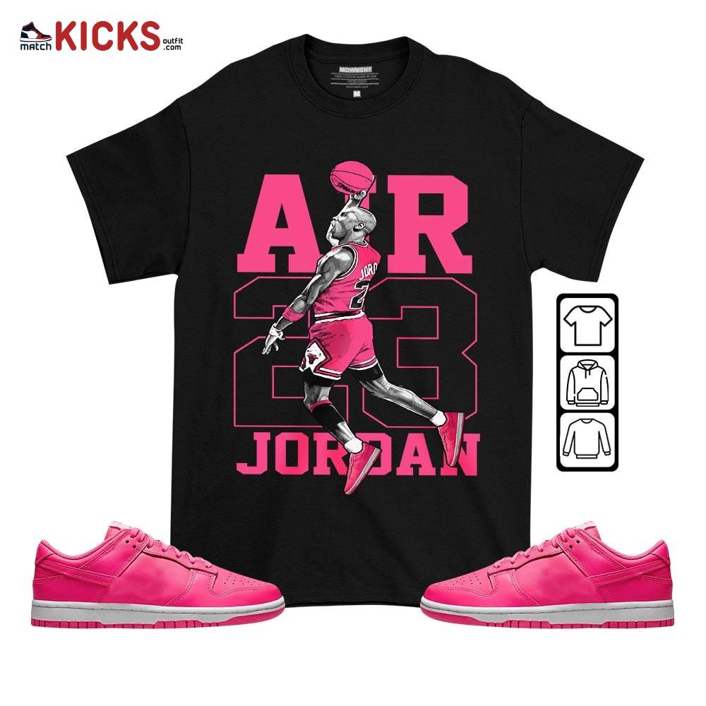 Jordan Goat Number 23 Sneaker Shirt Match Dunk Low Hyper Pink, Dunk Low Hot Pink MKO T-Shirt