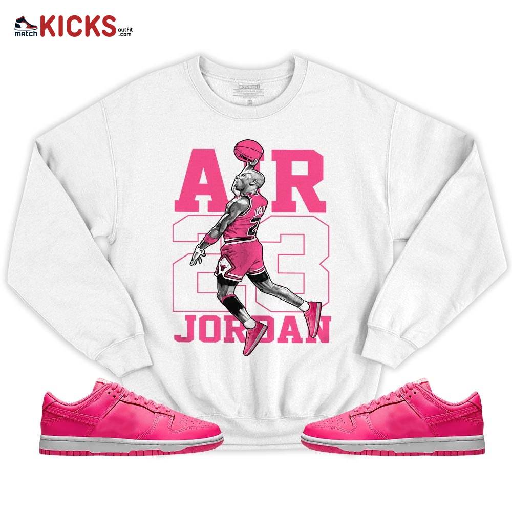 Jordan Goat Number 23 Sneaker Shirt Match Dunk Low Hyper Pink, Dunk Low Hot Pink MKO T-Shirt Jordan Goat Number 23 Sneaker Shirt Match Dunk Low Hyper Pink, Dunk Low Hot Pink MKO T-Shirt