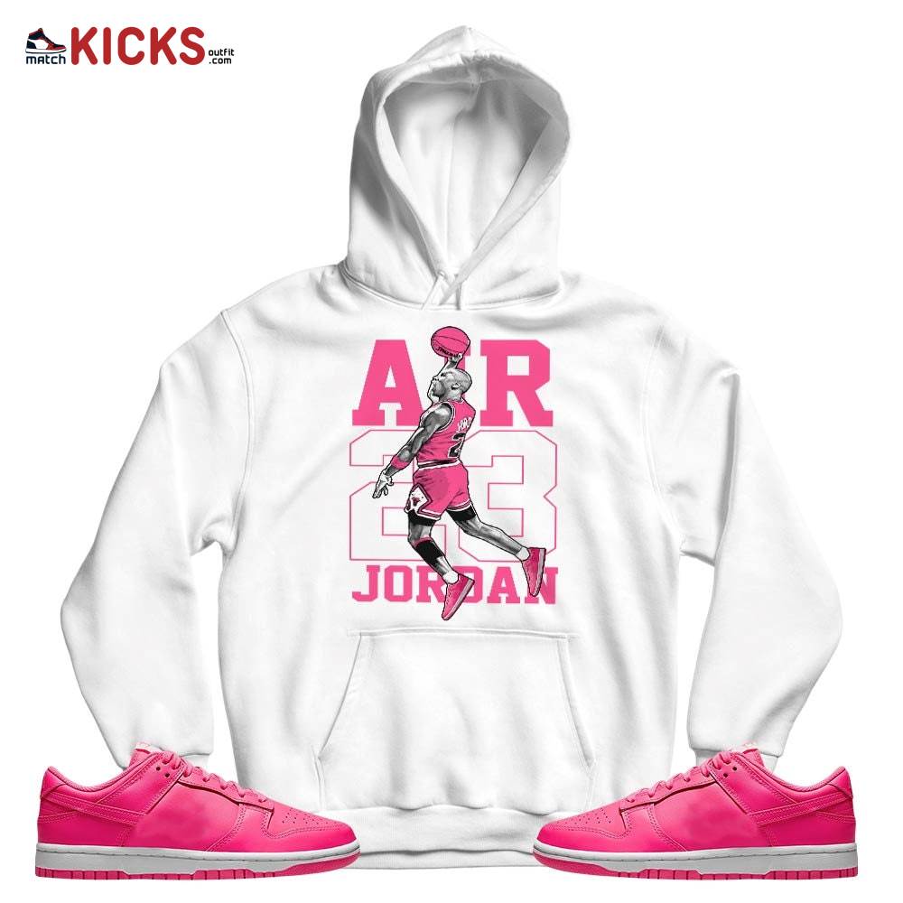 Jordan Goat Number 23 Sneaker Shirt Match Dunk Low Hyper Pink, Dunk Low Hot Pink MKO T-Shirt Jordan Goat Number 23 Sneaker Shirt Match Dunk Low Hyper Pink, Dunk Low Hot Pink MKO T-Shirt