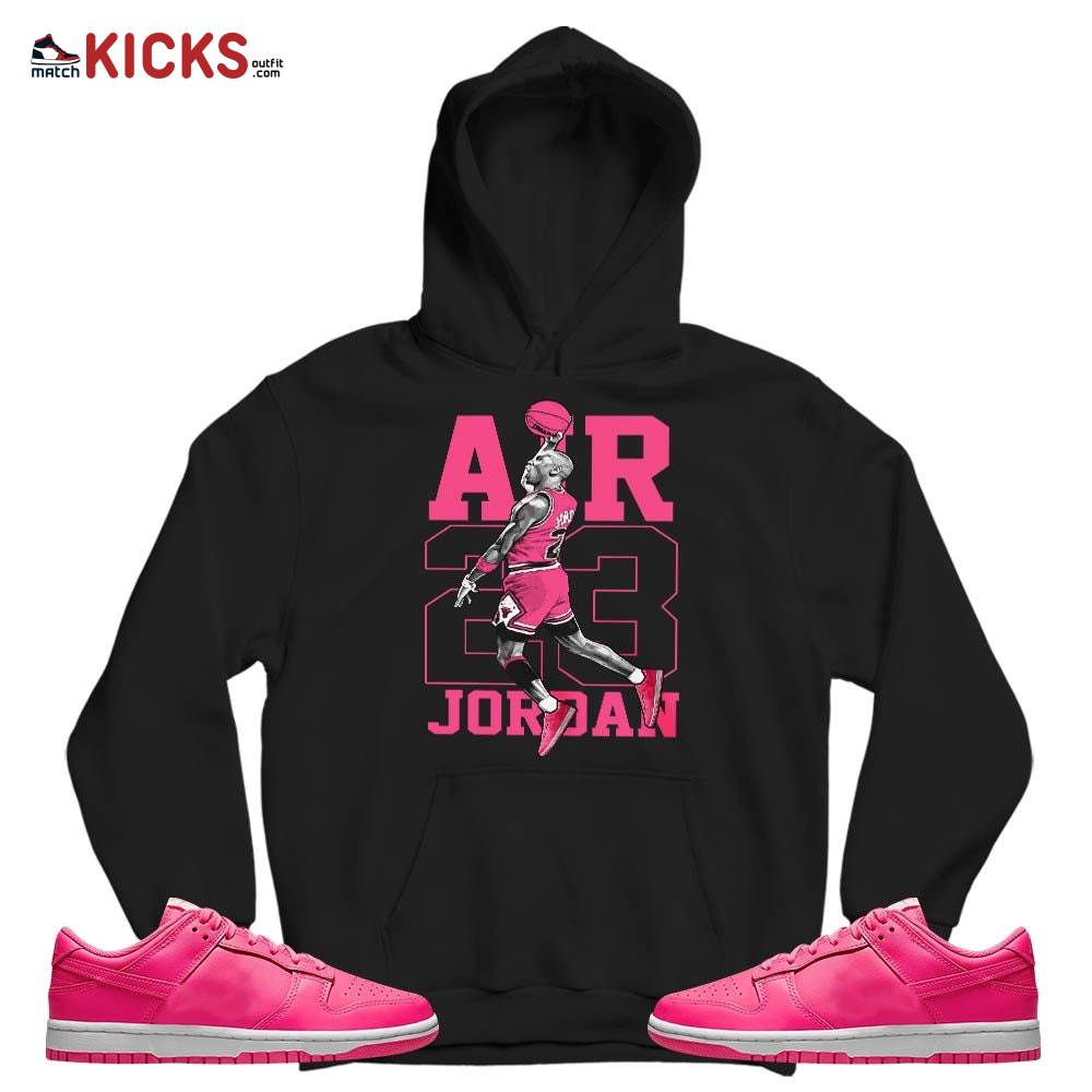Jordan Goat Number 23 Sneaker Shirt Match Dunk Low Hyper Pink, Dunk Low Hot Pink MKO T-Shirt Jordan Goat Number 23 Sneaker Shirt Match Dunk Low Hyper Pink, Dunk Low Hot Pink MKO T-Shirt