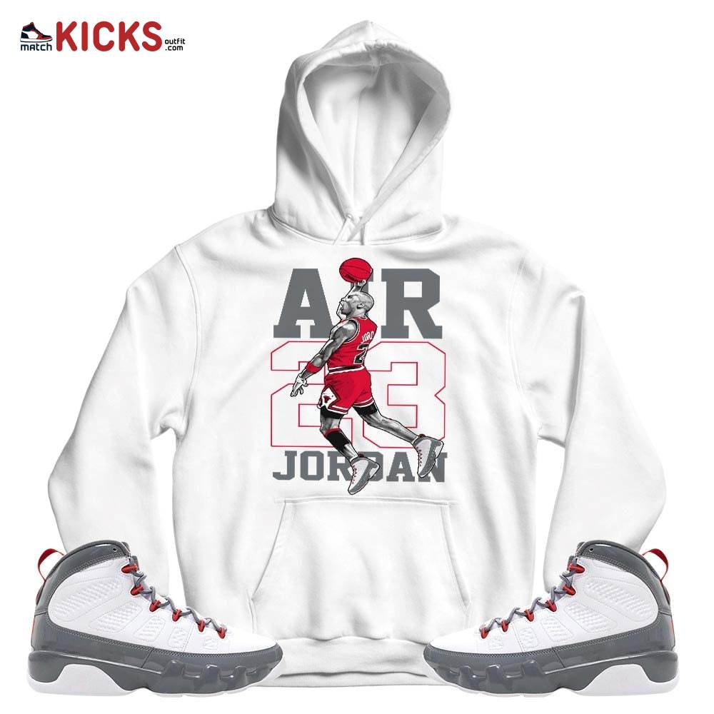 Jordan Goat Number 23 Sneaker Shirt Match Grey Fire Red 9s, Jordan 9 Retro Fire Red MKO T-Shirt Jordan Goat Number 23 Sneaker Shirt Match Grey Fire Red 9s, Jordan 9 Retro Fire Red MKO T-Shirt