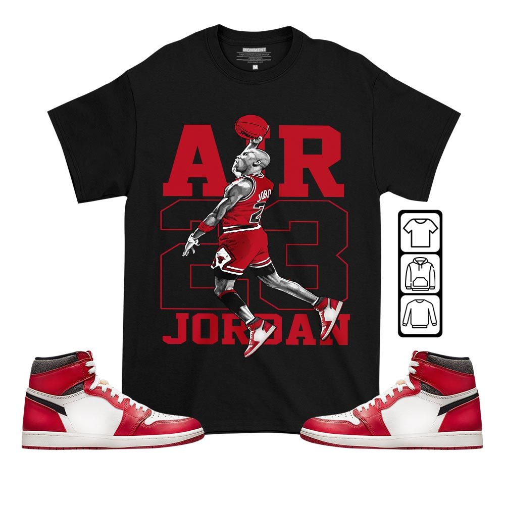 Jordan Goat Number 23 Sneaker Shirt Match High OG Chicago 1s, Jordan 1 Lost Found Chicago MKO T-Shirt Jordan Goat Number 23 Sneaker Shirt Match High OG Chicago 1s, Jordan 1 Lost Found Chicago MKO T-Shirt