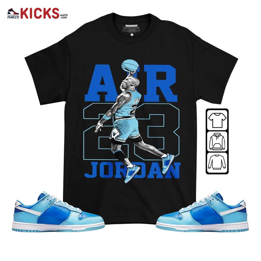 Jordan Goat Number 23 Sneaker Shirt Match Low Argon 2022, Dunk Low Argon MKO T-Shirt