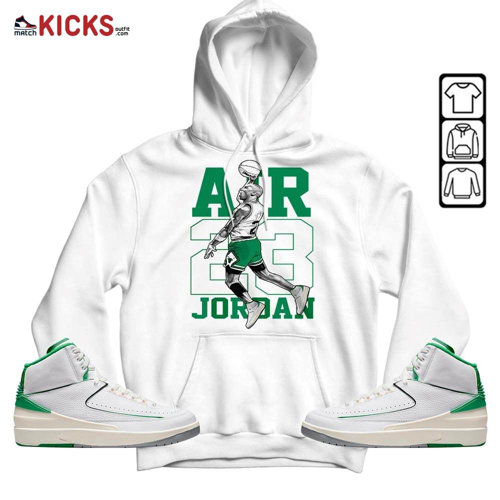 Jordan Goat Number 23 Sneaker Shirt Match Lucky Green 2s, Jordan 2 Lucky Green MKO T-Shirt Jordan Goat Number 23 Sneaker Shirt Match Lucky Green 2s, Jordan 2 Lucky Green MKO T-Shirt