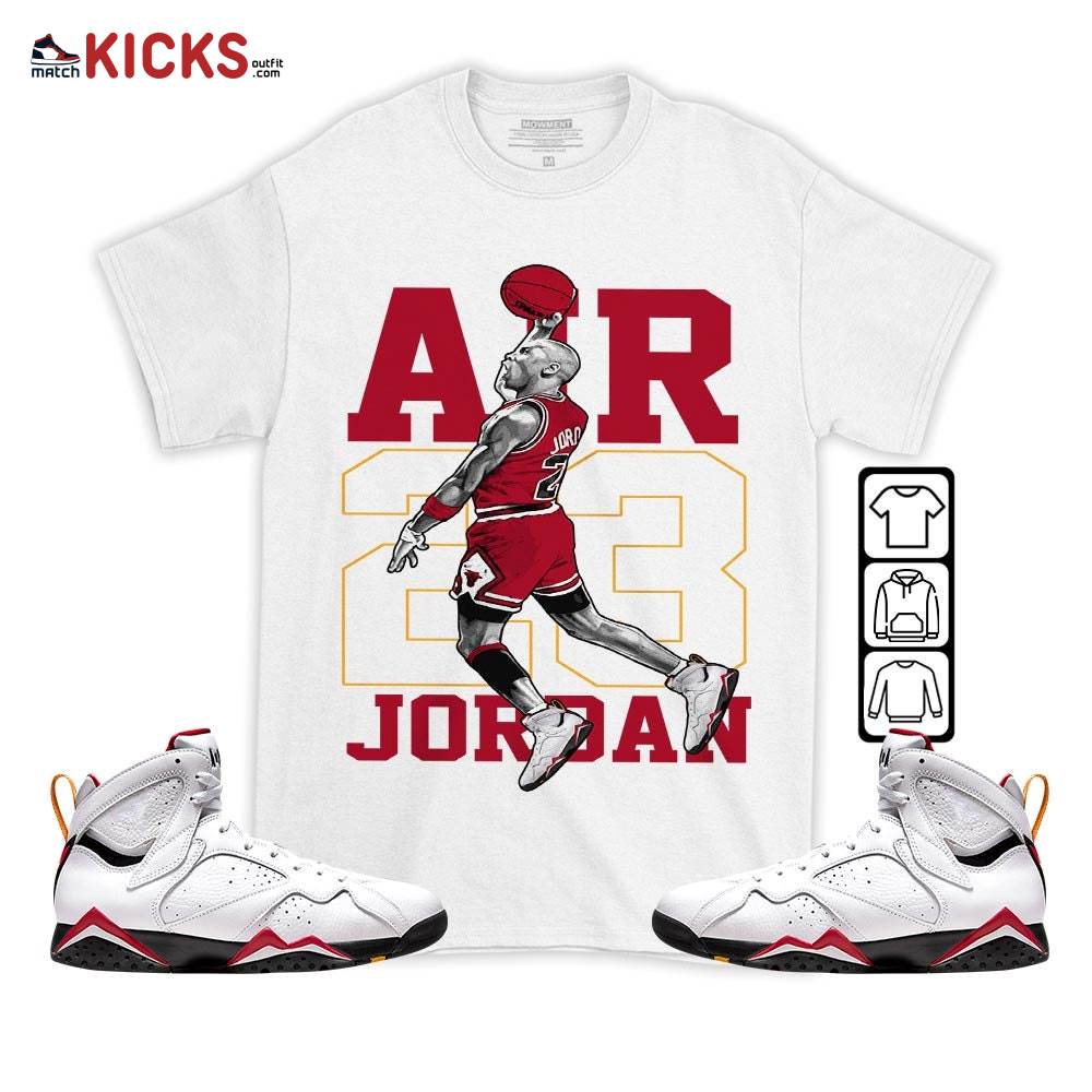 Jordan Goat Number 23 Sneaker Shirt Match OG Cardinal 7s, Jordan 7 Retro Cardinal MKO T-Shirt Jordan Goat Number 23 Sneaker Shirt Match OG Cardinal 7s, Jordan 7 Retro Cardinal MKO T-Shirt