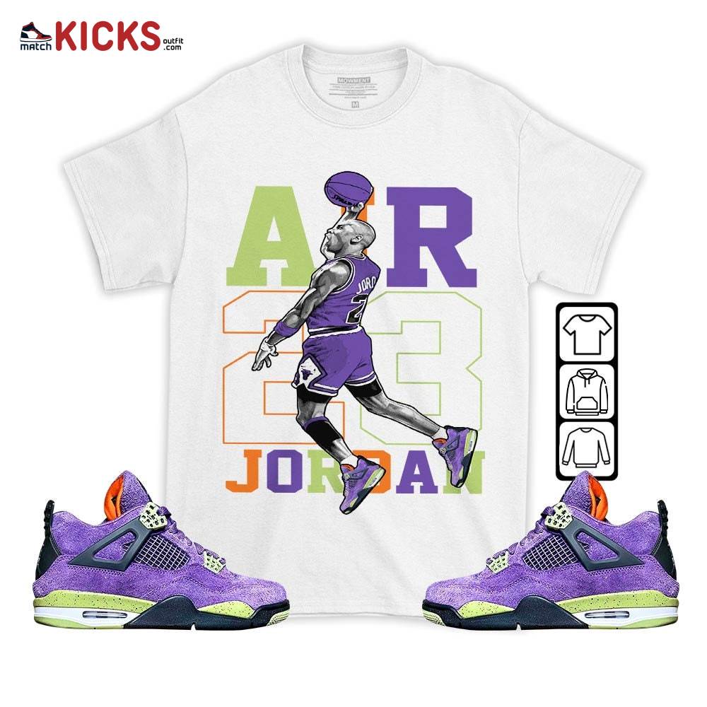 Jordan Goat Number 23 Sneaker Shirt Match Retro Canyon Purple 4s, Jordan 4 Canyon Purple MKO T-Shirt Jordan Goat Number 23 Sneaker Shirt Match Retro Canyon Purple 4s, Jordan 4 Canyon Purple MKO T-Shirt
