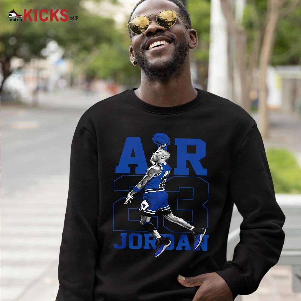 Jordan Goat Number 23 Sneaker Shirt Match Retro Hyper Royal 12s, Jordan 12 Hyper Royal MKO T-Shirt Jordan Goat Number 23 Sneaker Shirt Match Retro Hyper Royal 12s, Jordan 12 Hyper Royal MKO T-Shirt