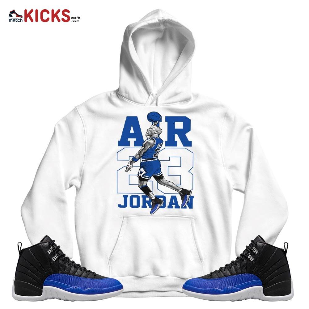 Jordan Goat Number 23 Sneaker Shirt Match Retro Hyper Royal 12s, Jordan 12 Hyper Royal MKO T-Shirt Jordan Goat Number 23 Sneaker Shirt Match Retro Hyper Royal 12s, Jordan 12 Hyper Royal MKO T-Shirt