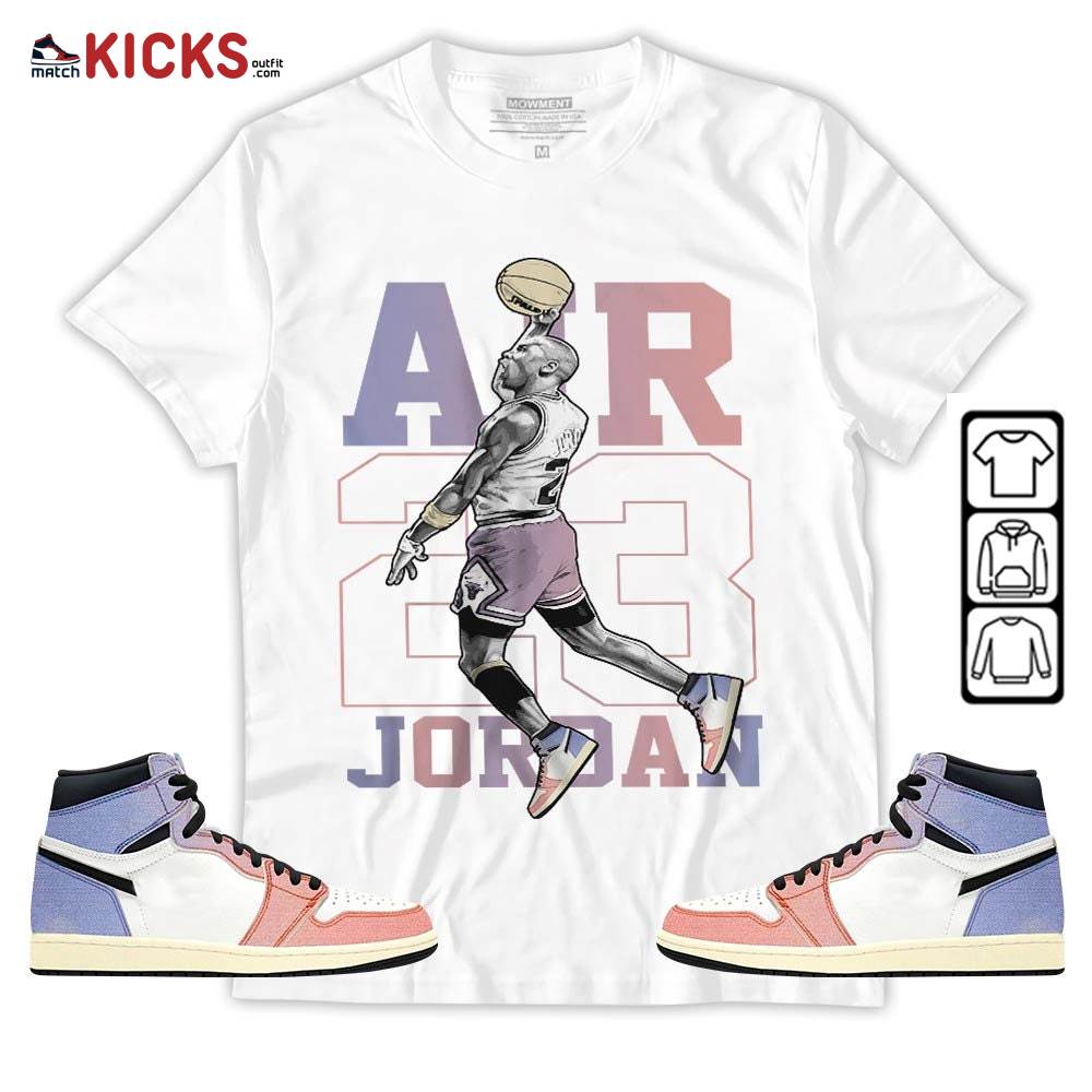 Jordan Goat Number 23 Sneaker Shirt Match Retro Skyline 1s, Jordan 1 High OG Skyline MKO T-Shirt