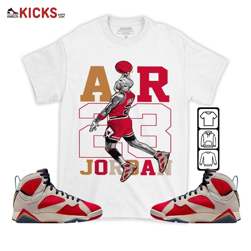 Jordan Goat Number 23 Sneaker Shirt Match Retro Trophy Room 7s, Jordan 7 Trophy Room MKO T-Shirt Jordan Goat Number 23 Sneaker Shirt Match Retro Trophy Room 7s, Jordan 7 Trophy Room MKO T-Shirt