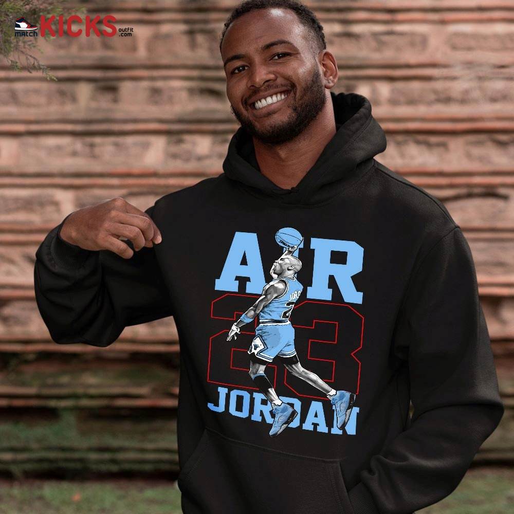 Jordan Goat Number 23 Sneaker Shirt Match Retro University Blue 5s, Jordan 5 University Blue MKO T-Shirt Jordan Goat Number 23 Sneaker Shirt Match Retro University Blue 5s, Jordan 5 University Blue MKO T-Shirt