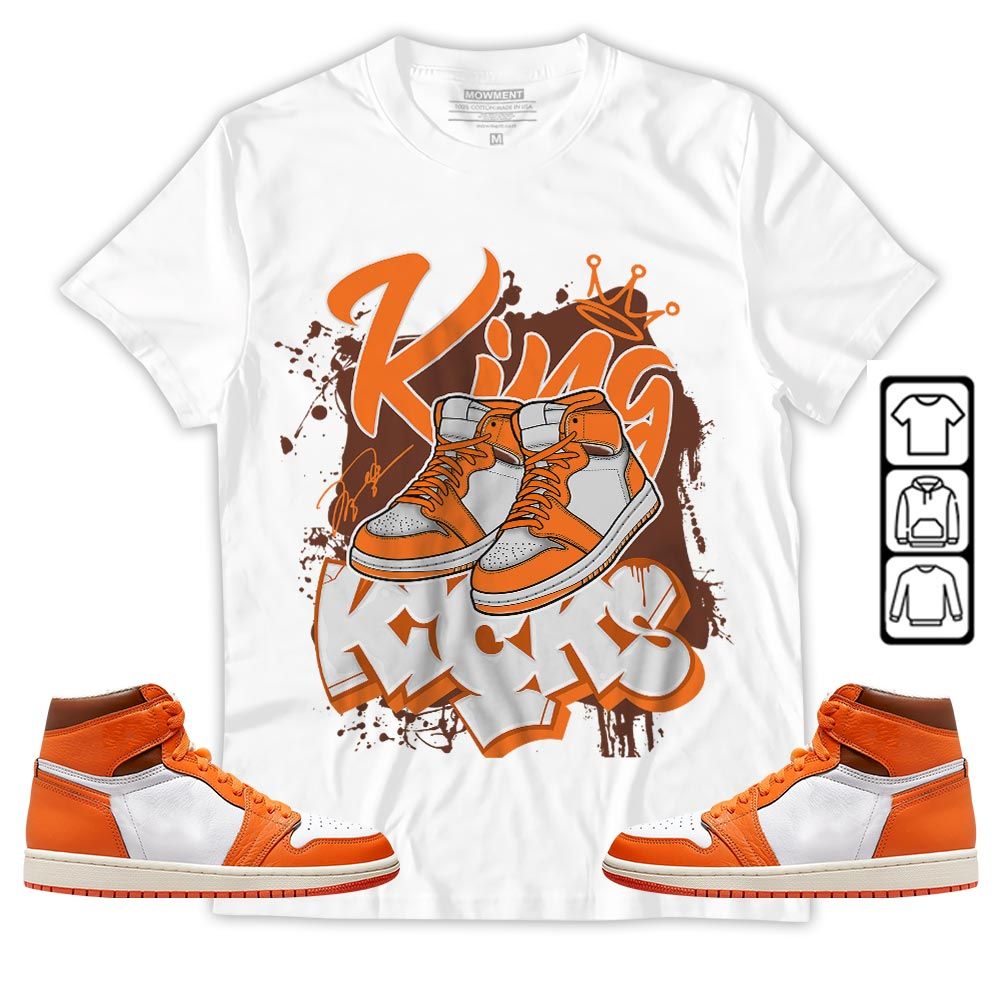 King Kicks 90s Sneaker Shirt Match High OG Starfish 1s, Jordan 1 Retro High OG Starfish MKO T-Shirt King Kicks 90s Sneaker Shirt Match High OG Starfish 1s, Jordan 1 Retro High OG Starfish MKO T-Shirt