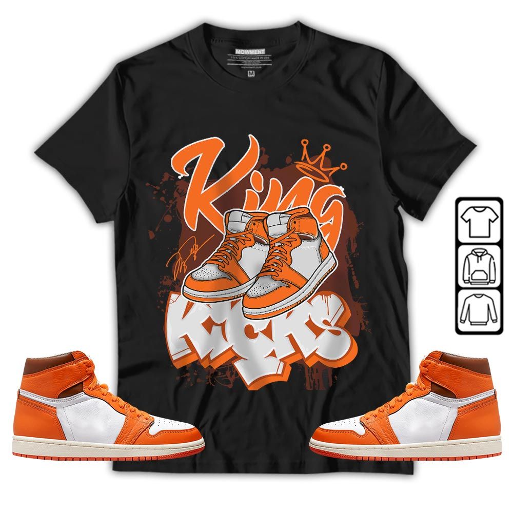King Kicks 90s Sneaker Shirt Match High OG Starfish 1s, Jordan 1 Retro High OG Starfish MKO T-Shirt King Kicks 90s Sneaker Shirt Match High OG Starfish 1s, Jordan 1 Retro High OG Starfish MKO T-Shirt