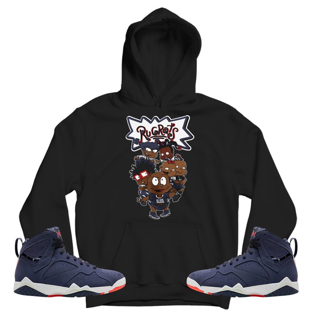 Knock knock Rugrats Sneaker Shirt Match 7 Neutral Indigo, Jordan 7 Quai 54 MKO T-Shirt