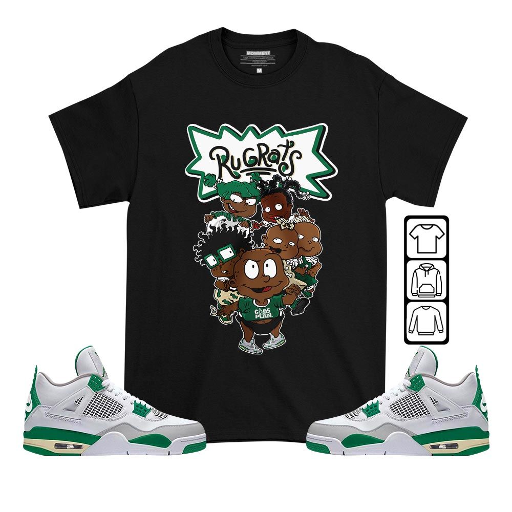 Knock knock Rugrats Sneaker Shirt Match Retro Pine Green 4s, Jordan 4 Pine Green MKO T-Shirt