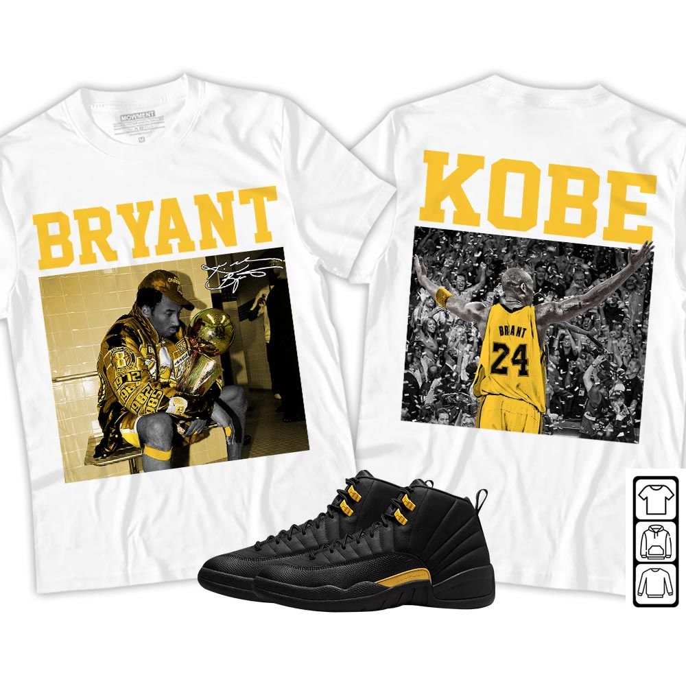 Kobe MVP GOAT Sneaker Shirt Match Black Taxi 12s, Jordan 12 Retro Black Taxi MKO T-Shirt Kobe MVP GOAT Sneaker Shirt Match Black Taxi 12s, Jordan 12 Retro Black Taxi MKO T-Shirt