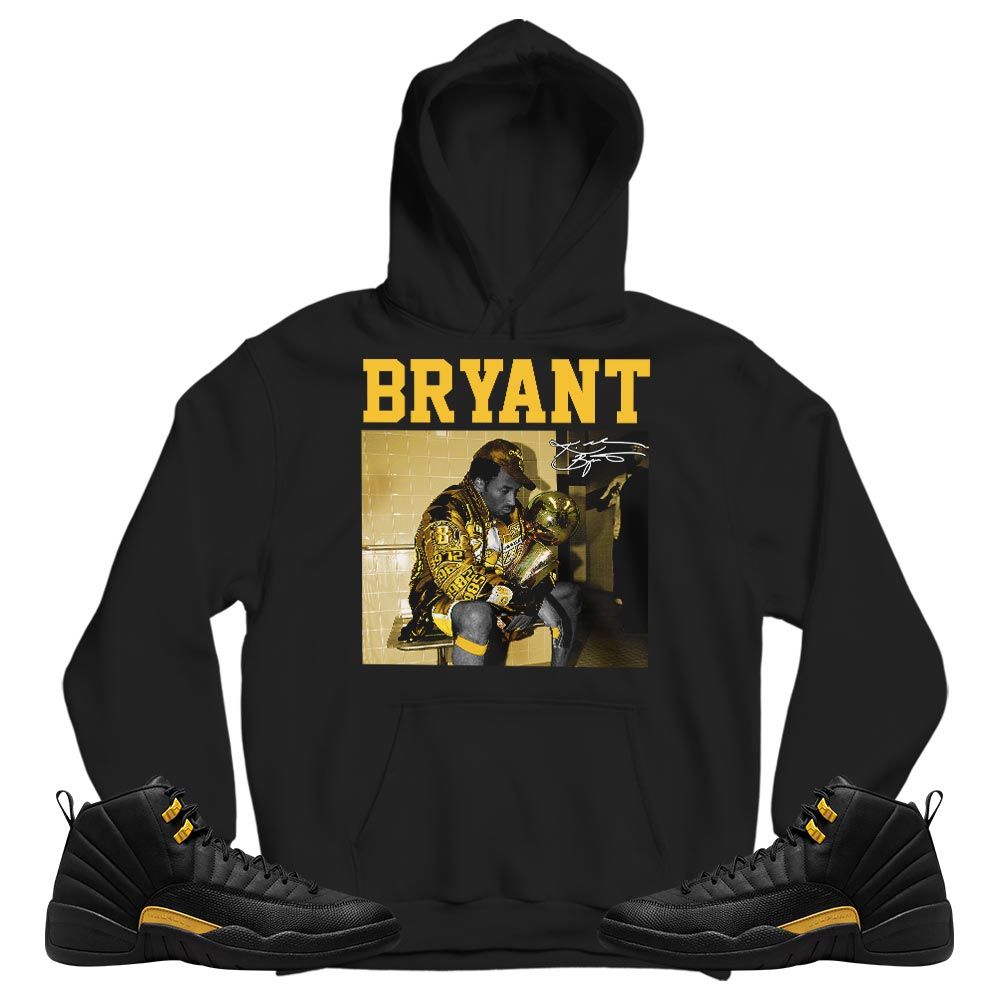 Kobe MVP GOAT Sneaker Shirt Match Black Taxi 12s, Jordan 12 Retro Black Taxi MKO T-Shirt