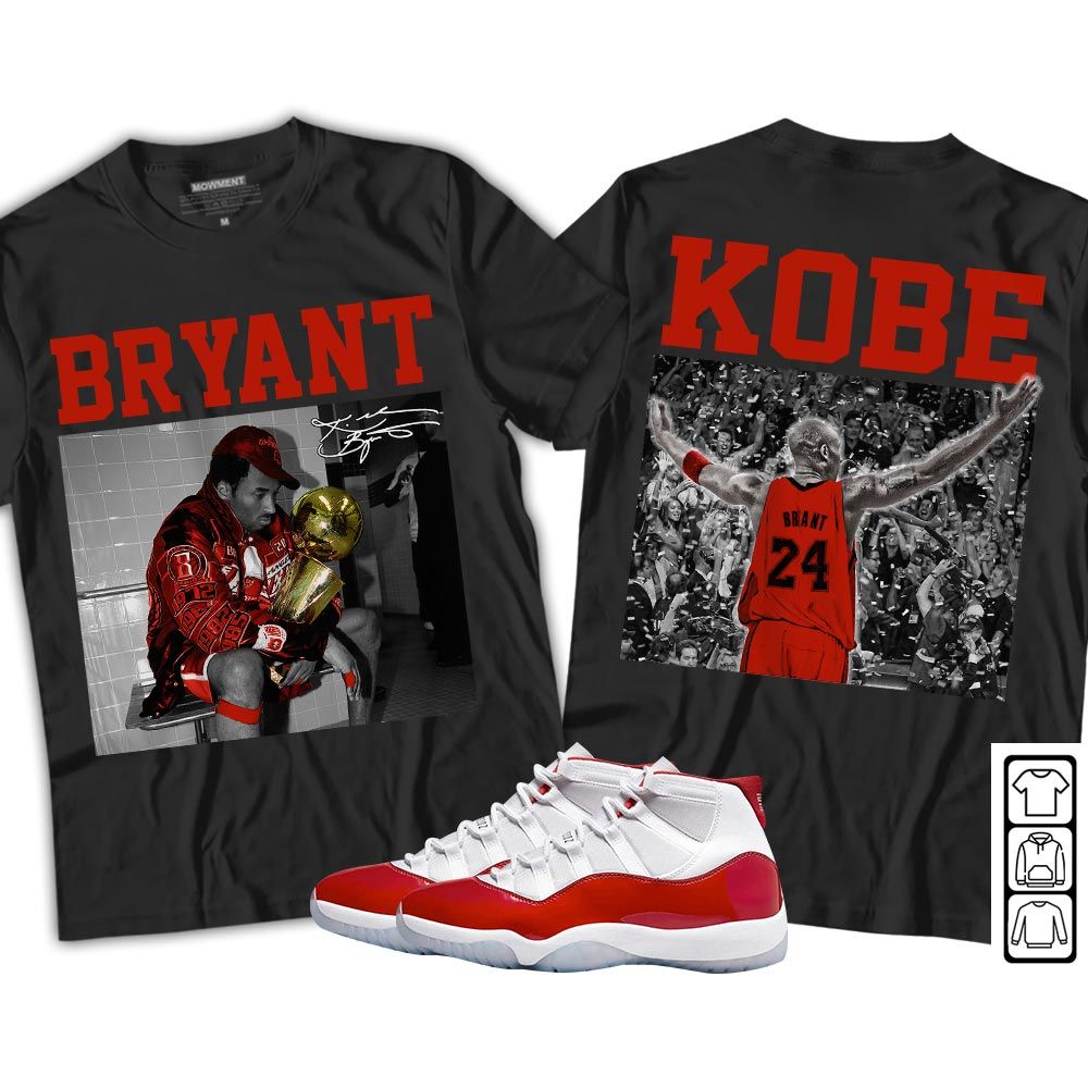 Kobe MVP GOAT Sneaker Shirt Match Cherry 11s, Jordan 11 Retro Cherry MKO T-Shirt Kobe MVP GOAT Sneaker Shirt Match Cherry 11s, Jordan 11 Retro Cherry MKO T-Shirt