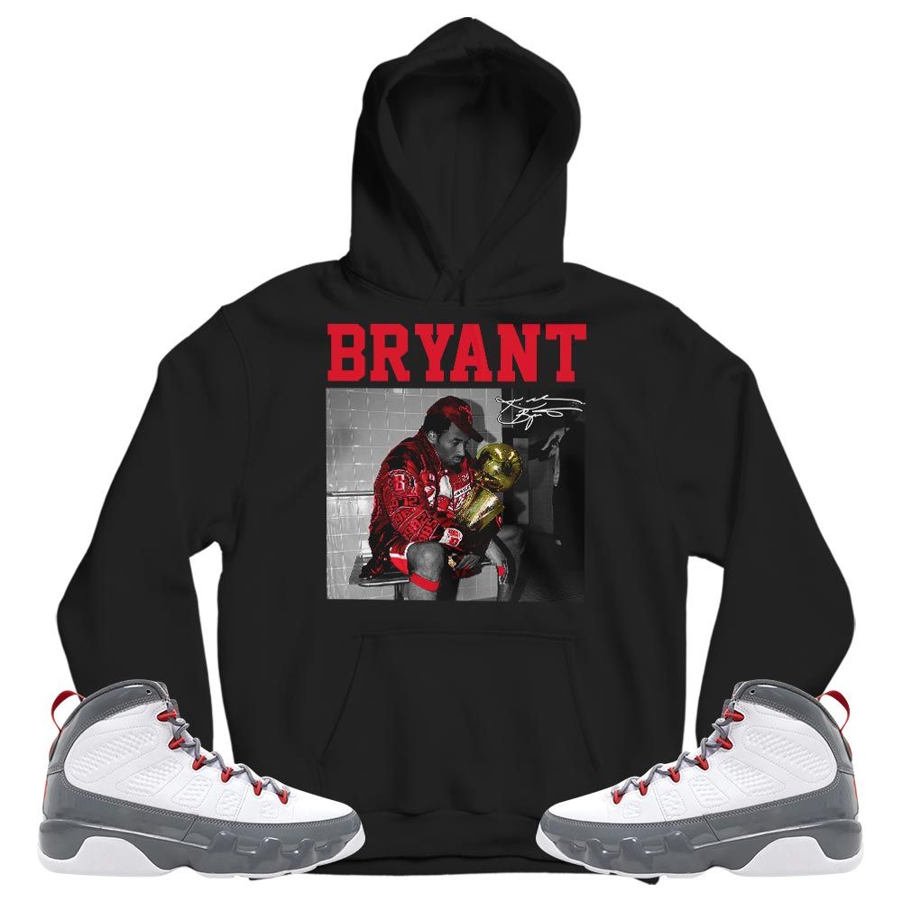 Kobe MVP GOAT Sneaker Shirt Match Grey Fire Red 9s, Jordan 9 Retro Fire Red MKO T-Shirt