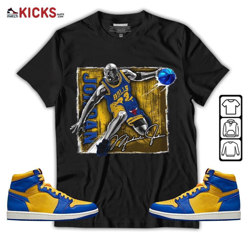 Last Dance Jordan Sneaker Shirt Match 2023 Laney 1s, Jordan 1 Retro High Laney MKO T-Shirt