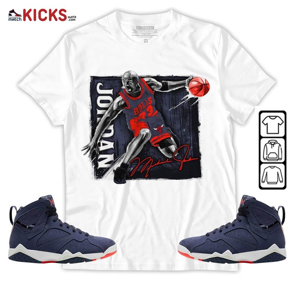 Last Dance Jordan Sneaker Shirt Match 7 Neutral Indigo, Jordan 7 Quai 54 MKO Sweatshirt Last Dance Jordan Sneaker Shirt Match 7 Neutral Indigo, Jordan 7 Quai 54 MKO Sweatshirt