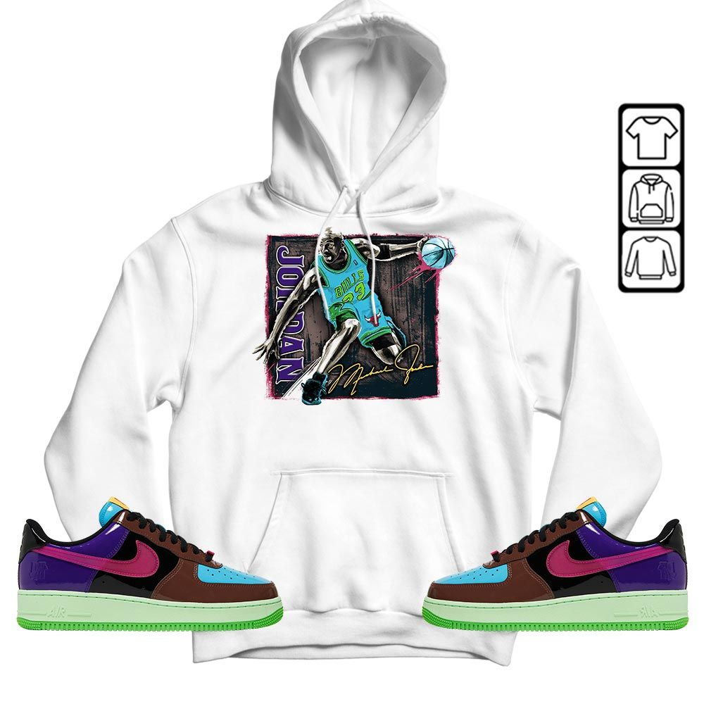 Last Dance Jordan Sneaker Shirt Match AF 1 Low SP Pink Prime, Air Force 1 Undefeated Pink Prime MKO T-Shirt