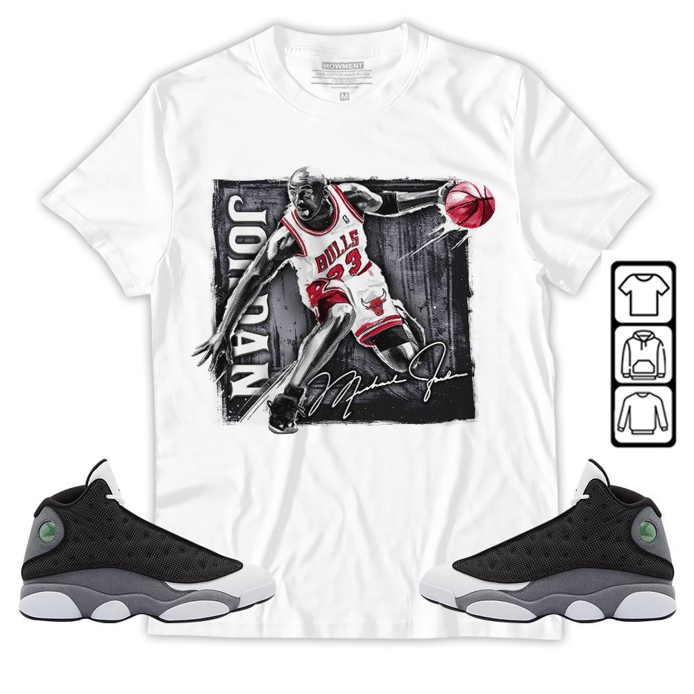 Last Dance Jordan Sneaker Shirt Match Black Flint 13s, Jordan Retro 13 Black Flint MKO T-Shirt