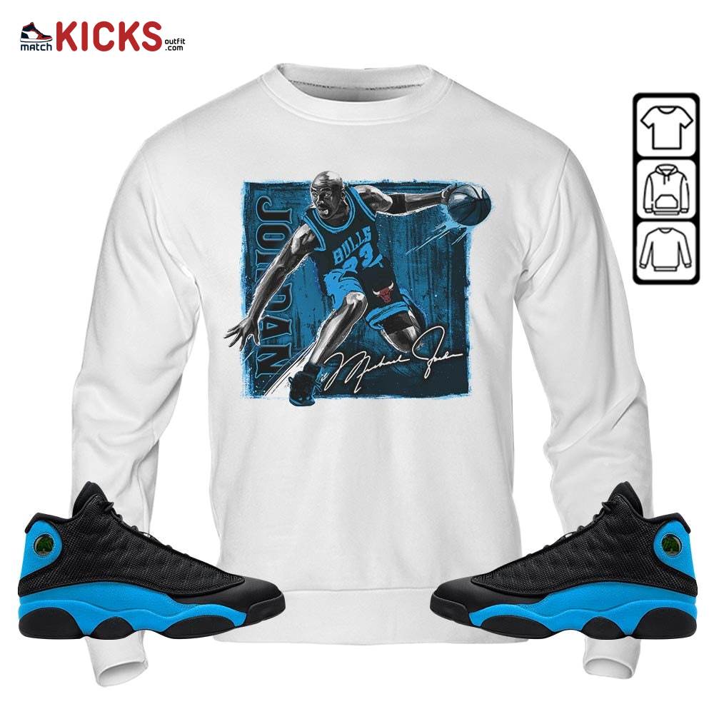 Last Dance Jordan Sneaker Shirt Match Black University Blue 13s, Jordan 13 Black University Blue 2022 MKO T-Shirt Last Dance Jordan Sneaker Shirt Match Black University Blue 13s, Jordan 13 Black University Blue 2022 MKO T-Shirt