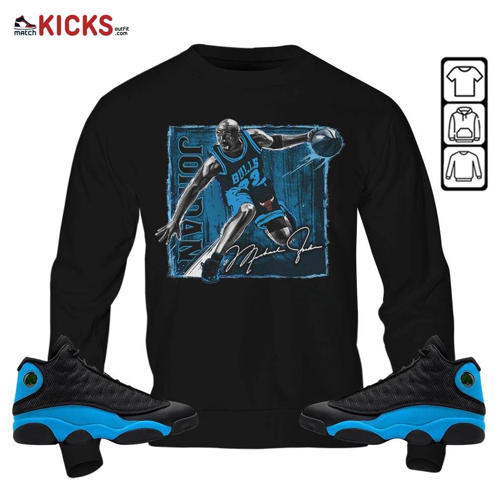 Last Dance Jordan Sneaker Shirt Match Black University Blue 13s, Jordan 13 Black University Blue 2022 MKO T-Shirt Last Dance Jordan Sneaker Shirt Match Black University Blue 13s, Jordan 13 Black University Blue 2022 MKO T-Shirt