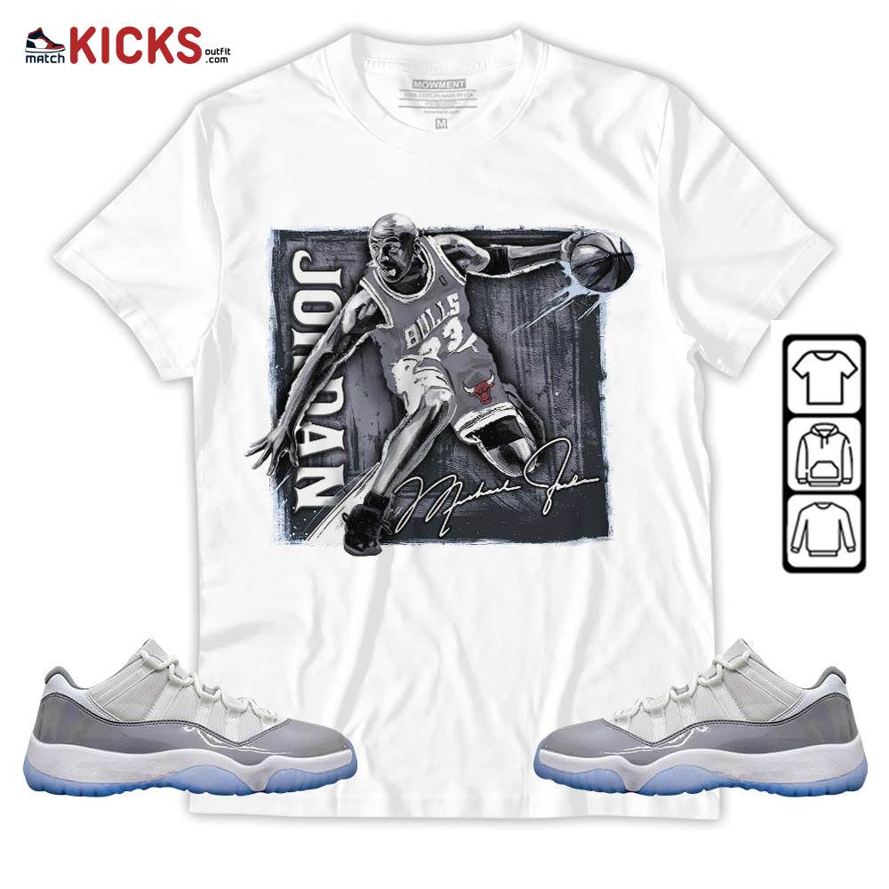 Last Dance Jordan Sneaker Shirt Match Cement Grey 11s, Jordan 11 Low Cement Grey MKO Hoodie