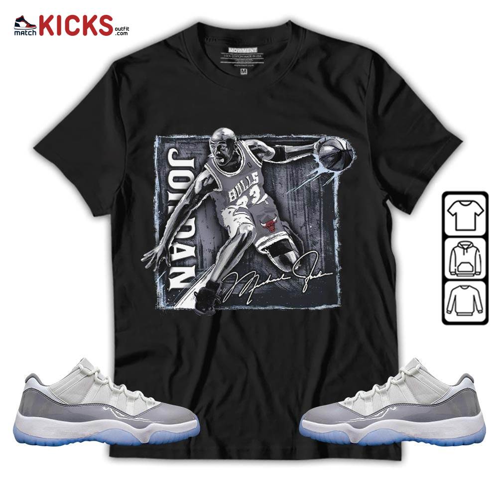 Last Dance Jordan Sneaker Shirt Match Cement Grey 11s, Jordan 11 Low Cement Grey MKO T-Shirt