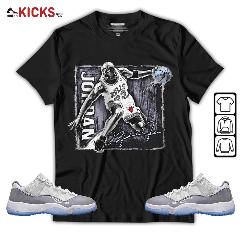 Last Dance Jordan Sneaker Shirt Match Cement Grey 11s, Jordan 11 Low Cement Grey MKO T-Shirt