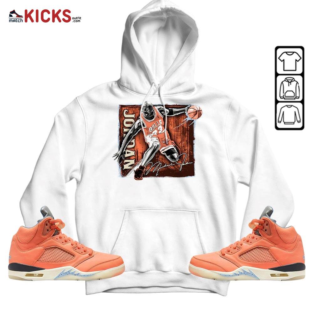 Last Dance Jordan Sneaker Shirt Match Crimson Bliss 5s, Jordan 5 DJ Khaled Crimson Bliss MKO Hoodie