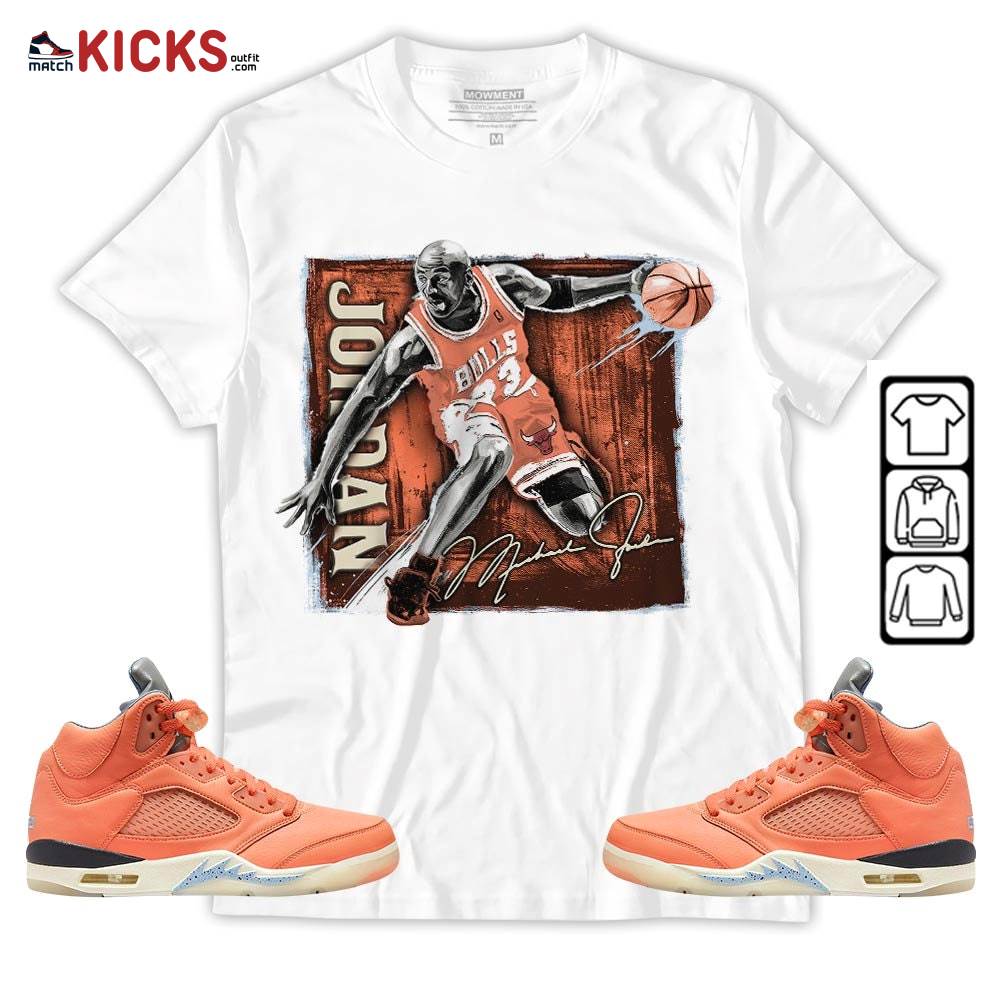 Last Dance Jordan Sneaker Shirt Match Crimson Bliss 5s, Jordan 5 DJ Khaled Crimson Bliss MKO T-Shirt