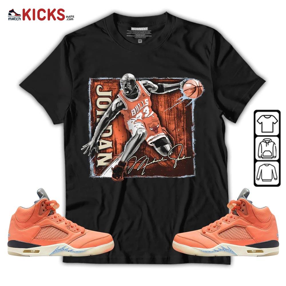 Last Dance Jordan Sneaker Shirt Match Crimson Bliss 5s, Jordan 5 DJ Khaled Crimson Bliss MKO T-Shirt