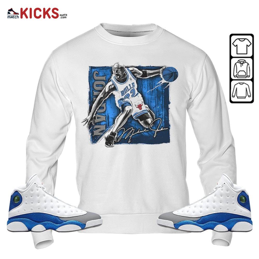 Last Dance Jordan Sneaker Shirt Match French Blue 13s, Jordan 13 French Blue MKO T-Shirt Last Dance Jordan Sneaker Shirt Match French Blue 13s, Jordan 13 French Blue MKO T-Shirt